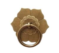 Poignées de porte en laiton Bronze, 1 pièce, heurtoir d'armoire, boutons placard, bouton tiroir, commode, anneau chute(Antique Bronze,Medium Ring)