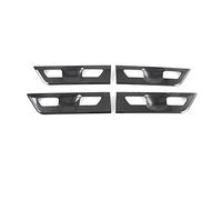 Poignées de porte extérieures automobiles Pour Kia Pour Carnival 2020-2022 Accessoires de voiture Poignée porte Lunette Couverture Cadre Garniture ABS Décoration extérieure(Door-Carbon Fiber)