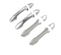 Poignées de porte extérieures automobiles Pour VW pour Tiguan MK2 2017-2020 pour garniture de poignée porte chromée, autocollants, superpositions, accessoires style voiture(No buttons)