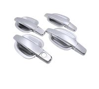 Poignées de porte extérieures de voiture pour Opel Zafira B pour Vauxhall 2005-2014 - Accessoires extérieurs chromés pour poignée de porte de voiture (poignée 4 portes) (poignée de bol 4 portes)