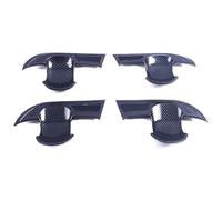 Poignées de porte extérieures de voiture Pour Suz&uki Pour Swace I 2023 Couvercle De Poignée Porte À Trou Unique Protecteur Extérieur Décoratif Anti-rayures Compatible Avec(Blade Door Bowl Carbon Fibe
