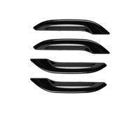 Poignées de porte extérieures de voiture pour Tesla pour Model 3 et Model Y Autocollant de poignée de porte de voiture - Accessoires de garniture décorative (EX82LBLUE) (Ex82lblack)