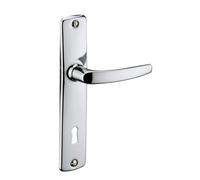 Poignées de porte intérieure - THIRARD - Abbeville - Trou de clé - Carré 7 mm - Entr'axes 165 mm - Chromé