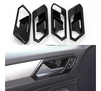Poignées de porte intérieures Accessoires Auto Pièces 4 Pièces Garniture Poignée De Porte Intérieure Bande De Remplacement Pour T-ROC 2017-2023 Revêtement intérieur