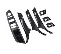 Poignées de Porte intérieures de Voiture, pour Série 5, pour Interrupteur de lève-vitre, pour poignée de Traction Ensemble F10 F11 Conduite à Gauche et à Droite (Carbone)