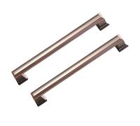 Poignées de porte marron for cuisine, lot de 2, en alliage de zinc, for portes de placards et tiroirs de chambres, style antique (entraxe : 96 mm).