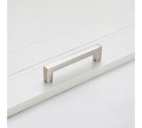 Poignées de porte modernes, poignée de porte en plastique, 5 paquets de poignées de placard chromées, quincaillerie d'armoire de cuisine, poignées d'armoire, placard et armoire, poignées de salle de b
