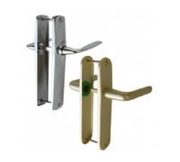 Poignées de porte - OUTIFRANCE - Bec de cane double - Réversible - Champagne - Condamnation à clé