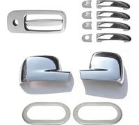 Poignées de porte Rétroviseur Ouverture du coffre Cadre de clignotant pour VW T5 2003-2015 Jeu de chrome