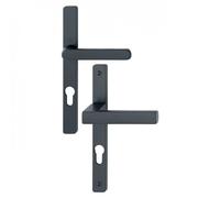 Poignées de porte sur plaques étroite 195 mm saillie réduite - Toulon - entraxe 70 HOPPE