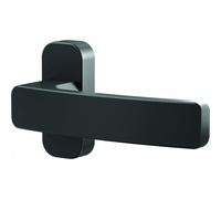 Poignées de porte sur rosaces étroites Quad pour menuiserie aluminium - noir mat VACHETTE