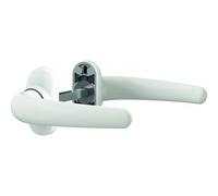 Poignées de porte sur rosaces étroites Scoot pour menuiserie aluminium - blanc brillant VACHETTE