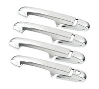 Poignées de portes extérieures d'automobiles Garniture Couvercle Poignée Porte Voiture Pour Accord Pour Berline 2003 2004 2005 2006 2007 ABS Argenté Poignées de porte extérieure