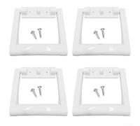 Poignées de rechange en plastique pour refroidisseurs Igloo de 25 à 72 litres, kit comprenant charnières et vis, lot de 4 poignées de refroidisseur (100 (66 (2 trous))