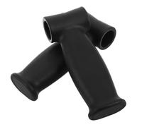 Poignées de Rechange pour Canne de Marche, Appui Ergonomique Noir | Béquille à Appui Bras, Structure Courbée Détachable, Surface Sablée Couches Silicone