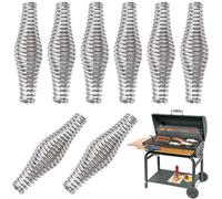 Poignées de Rechange pour poêle à Bois, 8 pièces de 4, 3 Pouces, poignée à Ressort en Acier Inoxydable, poignée Gril Facile Installer pour poêle Robuste au Toucher Froid, fumoir Barbecue, Gri