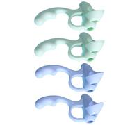 Poignées De Stylo D'aide À L'écriture Ergonomiques Poignée Stylo En Silicone À Cinq Doigts Pince Porte-crayon Pour En Bas Âge Étudiant Écriture Manuscrite Five Finger Pencil Holder Grip