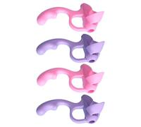 Poignées De Stylo D'aide À L'écriture Ergonomiques Poignée Stylo En Silicone À Cinq Doigts Pince Porte-crayon Pour En Bas Âge Étudiant Écriture Manuscrite Five Finger Pencil Holder Grip