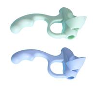 Poignées De Stylo D'aide À L'écriture Ergonomiques Poignée Stylo En Silicone À Cinq Doigts Pince Porte-crayon Pour En Bas Âge Étudiant Écriture Manuscrite Five Finger Pencil Holder Grip