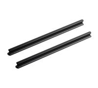 Poignées de tirage d'armoire, poignées dissimulées, poignées de tiroir noires, poignées de cuisine en aluminium, meubles contemporains, poignées de placard solides, poignées de porte de garde-robe, 2