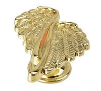 Poignées de tiroir contemporaines avec géométrie d'aile d'ange en alliage de zinc pour un usage résidentiel et commercial léger (doré)