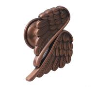 Poignées de tiroir contemporaines avec géométrie d'aile d'ange en alliage de zinc pour un usage résidentiel et commercial léger (cuivre rouge ancien)