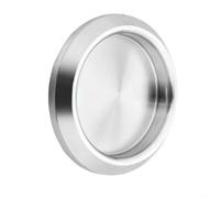 Poignées de tiroir contemporaines en acier inoxydable pour armoires et meubles (argenté)