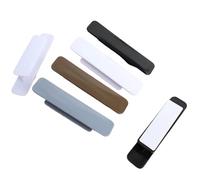 Poignées de tiroir d'armoire de fenêtre auto-adhésives, 4/2 pièces, poignée de porte de garde-robe, organisateur, pâte, bouton de porte coulissante ouverte, dispositif auxiliaire(Gray,2 Set(4Pcs))