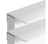 Poignées de tiroir dissimulées， tirettes à doigt, Kitchen Handles Finger Edge Pull DrawerHandles Furniture Knobs White 2 Pieces