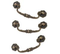 Poignées de tiroir élégantes traditionnelles chinoises en bronze avec trou central de 86 mm pour une tenue fluide dans plusieurs logements