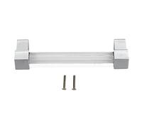 Poignées de tiroir en acrylique, poignées d'armoire transparentes, matériel de placard de cuisine à trou unique, boutons acryliques modernes en alliage de zinc pour armoires et (Pas de trou 128