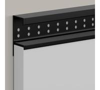 Poignées de tiroir encastrées en aluminium de type G - 300 mm de long - Pour cuisine, chambre à coucher et portes d'armoire, installation facile sans fente (blanc)