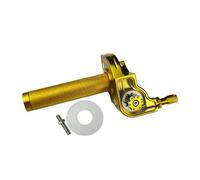 Poignées de torsion d'accélérateur de moto en aluminium CNC de 22mm, guidon for cyclomoteur, Scooter, ATV, Quad(Gold)