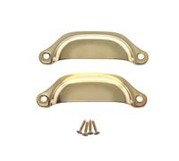 Poignées de traction en laiton Antique, 2 pièces, for porte de garde-robe en fer rétro, raccords de quincaillerie for meubles, boutons de tiroir de cuisine, 98MM für Innen- und Außenbereich(Gold)