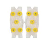 Poignées de Traction pour Chaussures - Crampons à Glace TPE antidérapants | Paire de Pinces de Traction à Pointes avec 5 Goujons en Acier | Accessoires Sécurité Marche Randonnée Hiver