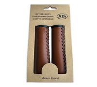 Poignées de vélo ABi par paire 22 mm x 120mm similicuir marron