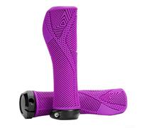 Poignées de vélo avec texture profonde, matériau TPE ultra léger pour une conduite confortable (pruple)