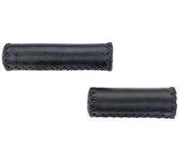 Poignées de vélo CONTEC Classic Exclusiv Geebee en cuir véritable 95/125 mm