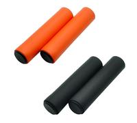 Poignées De Vélo Coordonnantes En Silicone Super Légères,Mancommuniste De Vélo De Route,Type Inconnu Des Chocs,Pièces De Vélo,Bmx,Vtt - Type Orange-Black