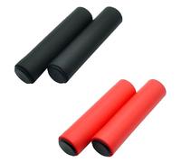 Poignées De Vélo Coordonnantes En Silicone Super Légères,Mancommuniste De Vélo De Route,Type Inconnu Des Chocs,Pièces De Vélo,Bmx,Vtt - Type Black-Red
