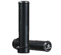 Poignées de vélo en silicone TPR à base de caoutchouc pour VTT, vélos de route, verrouillables, antidérapantes, ergonomiques (noir)