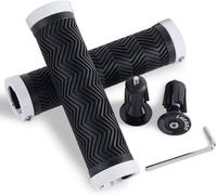 Poignées De Vélo Ergonomiques Avec 2 Embouts En Aluminium Extensibles,Poignées De Vélo Antidérapantes Pour Vtt/Bmx/Mountain/Downhill/Foldable/Urban Bicycles/Scooter.[Y947]