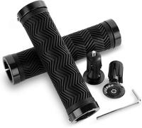 Poignées De Vélo Ergonomiques Avec 2 Embouts En Aluminium Extensibles, Poignées De Vélo Antidérapantes Pour Vtt/Bmx/Mountain/Downhill/Foldable/ Bicycles/Scooter