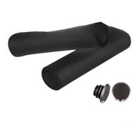 Poignées de vélo légères en éponge de silicone pour guidon offrant une absorption des chocs et un maintien sûr pour le tout-terrain et le cyclisme (noir)