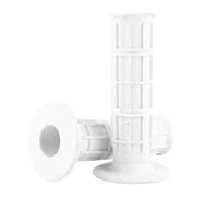 Poignées de vélo, Scooter BMX 1 Paire de poignées universelles de Moto en Silicone de 22/25 mm 7/8"(Blanc)