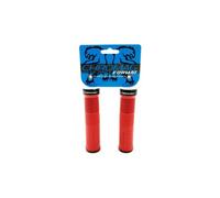 Poignees de velo verrouillables chromag format single clamp grips rouge