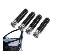 Poignées De Verrou De Porte Auto À Visser - Cache-goupille décoratif sécurité fibre carbone | Kit De 4 Poignées 3.7 x 1 Cm Pour Verrou De Porte | Pour Hommes Conducteurs Intérieur Automobile SUV