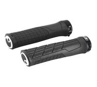 Poignées de VTT Ergon GE1 Evo Slim noir - Gomme GravityControl - Aluminium forgé à froid / fraisé CNC - 95 g