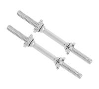 Poignées d'haltères filetées en métal chromé - 40,6 x 2,5 cm