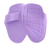 Poignées d'haltérophilie antidérapantes en silicone pour traction et haltérophilie, protège-paumes antidérapantes pour homme et femme (violet)